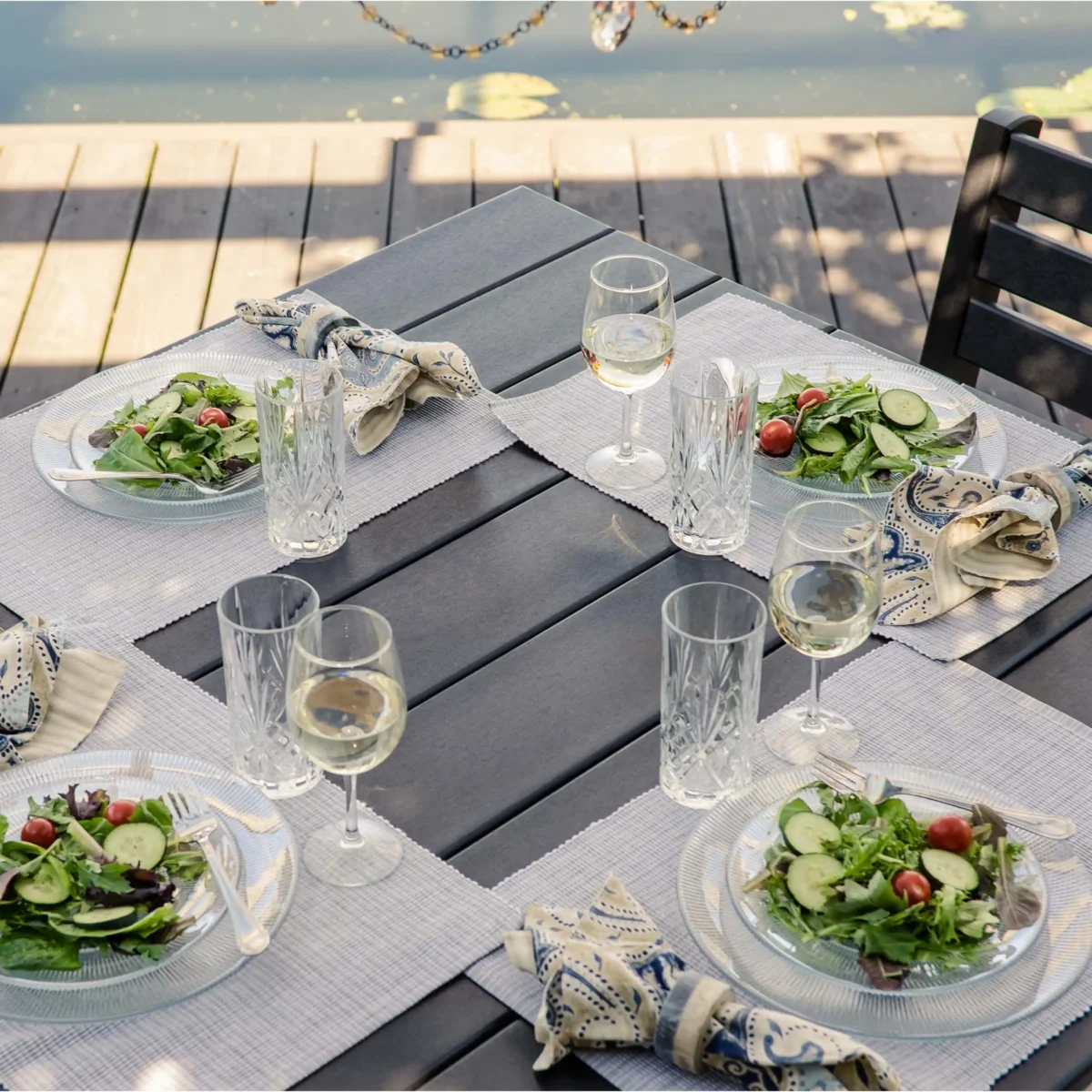 44" Square Island Dining Table