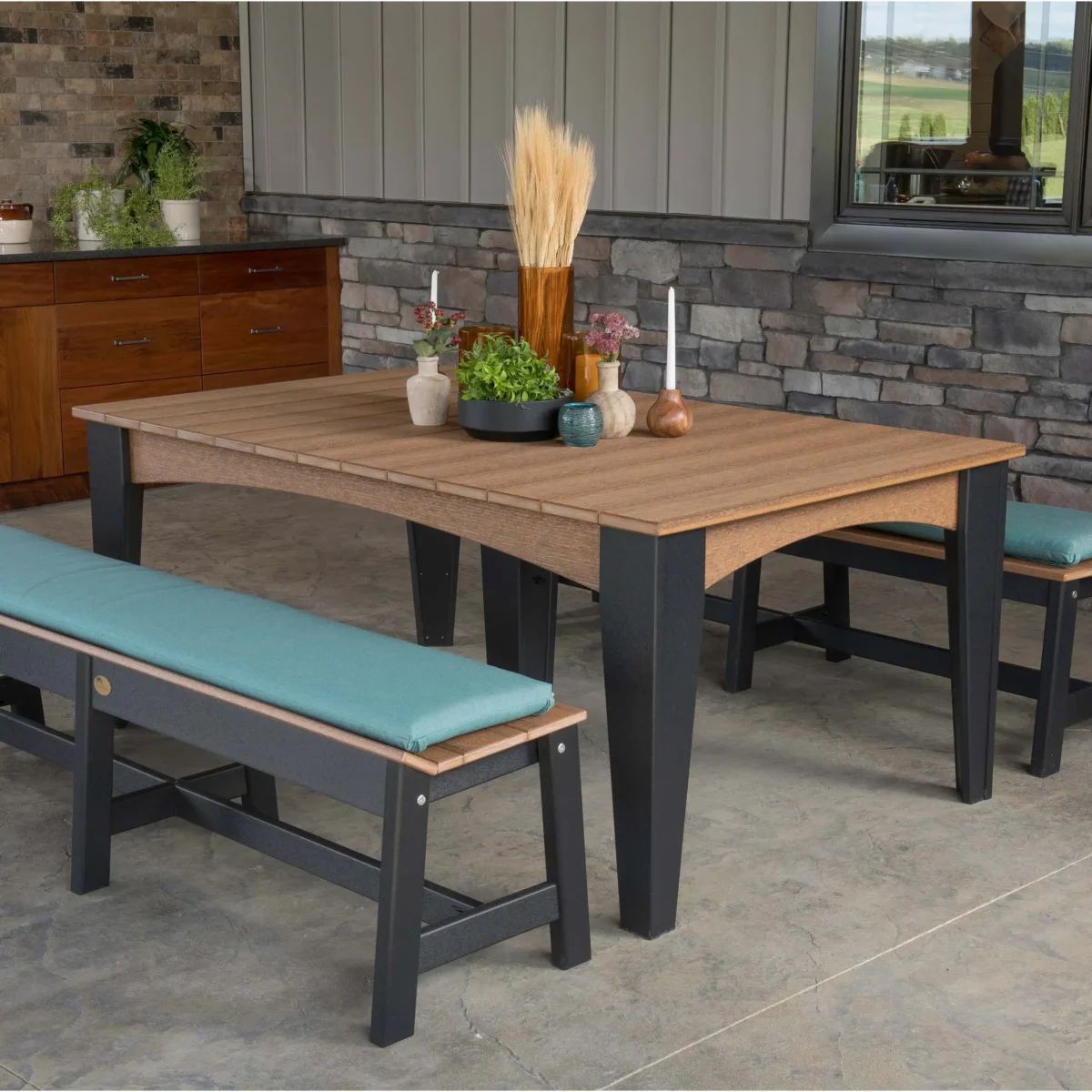 44" x 72" Rectangular Island Dining Table