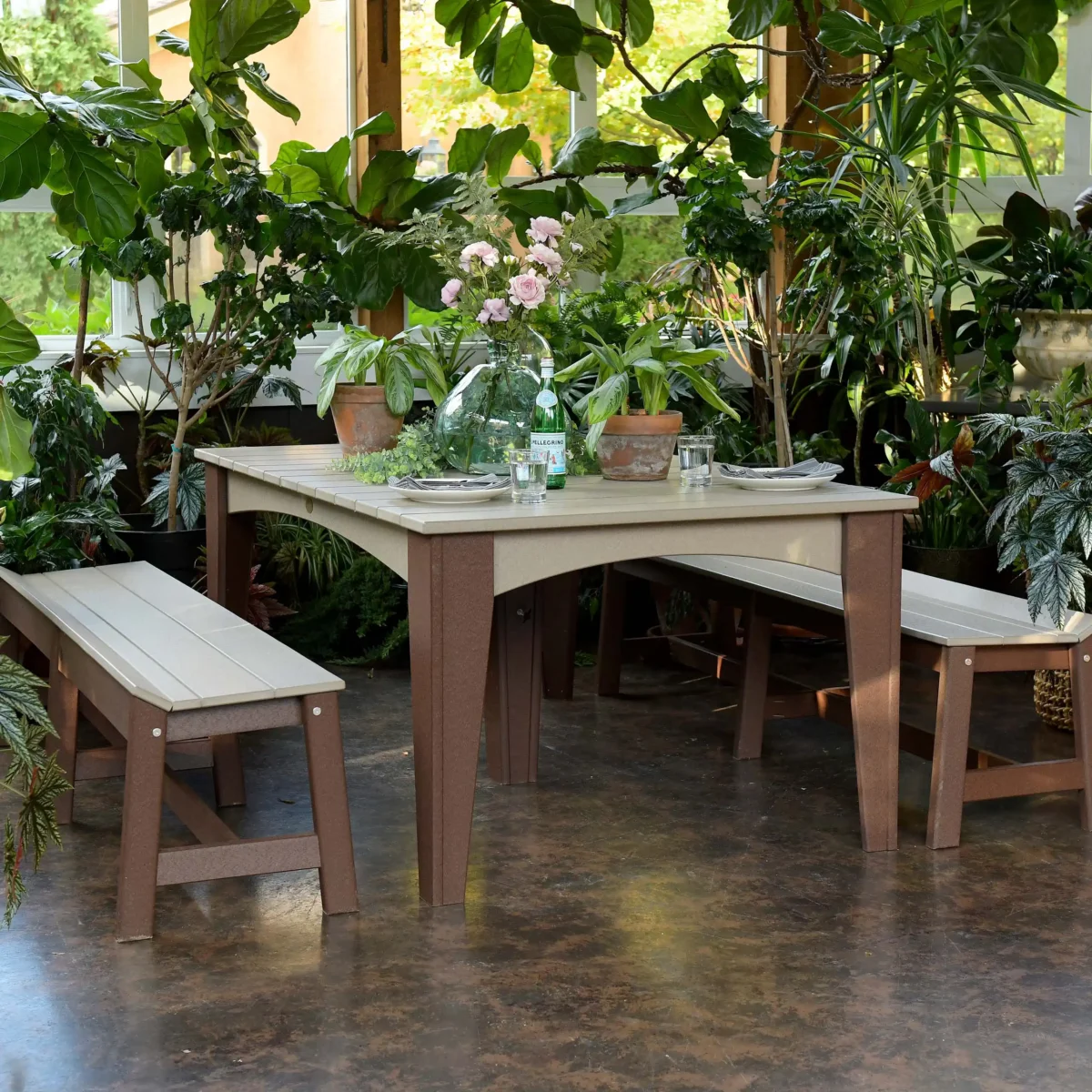 44" x 72" Rectangular Island Dining Table