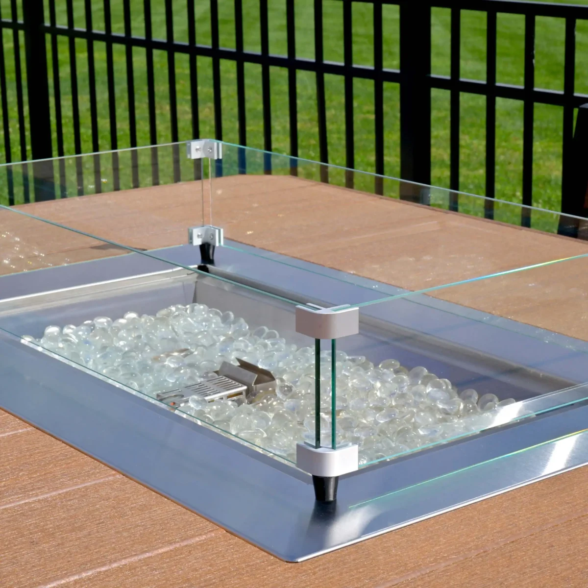 Lumin Fire Table - 62" Rectangular