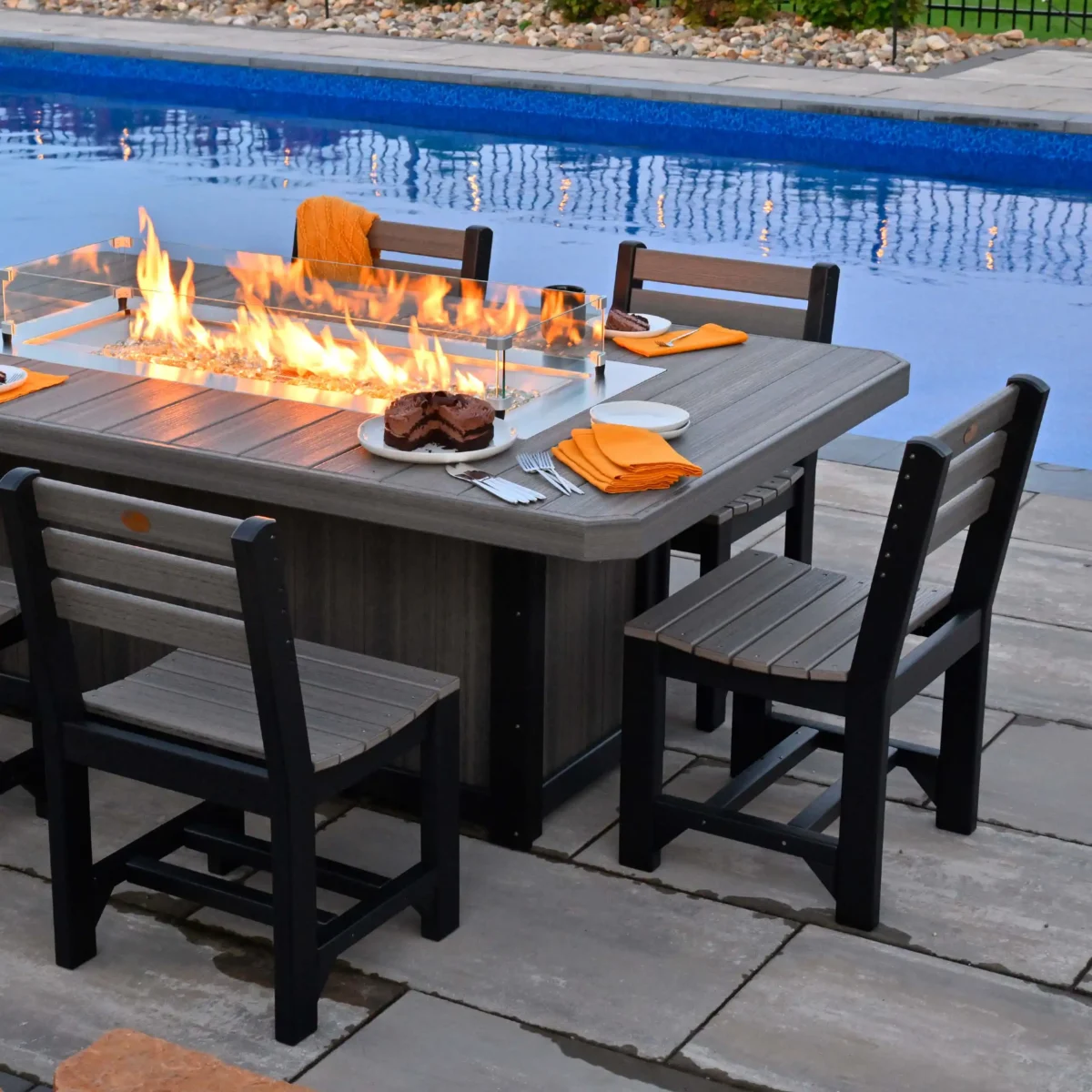 Lumin Fire Table - 79" Rectangular