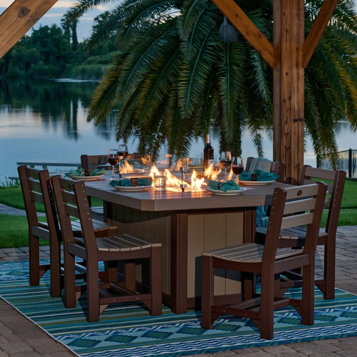 Lumin Fire Table - 79" Rectangular