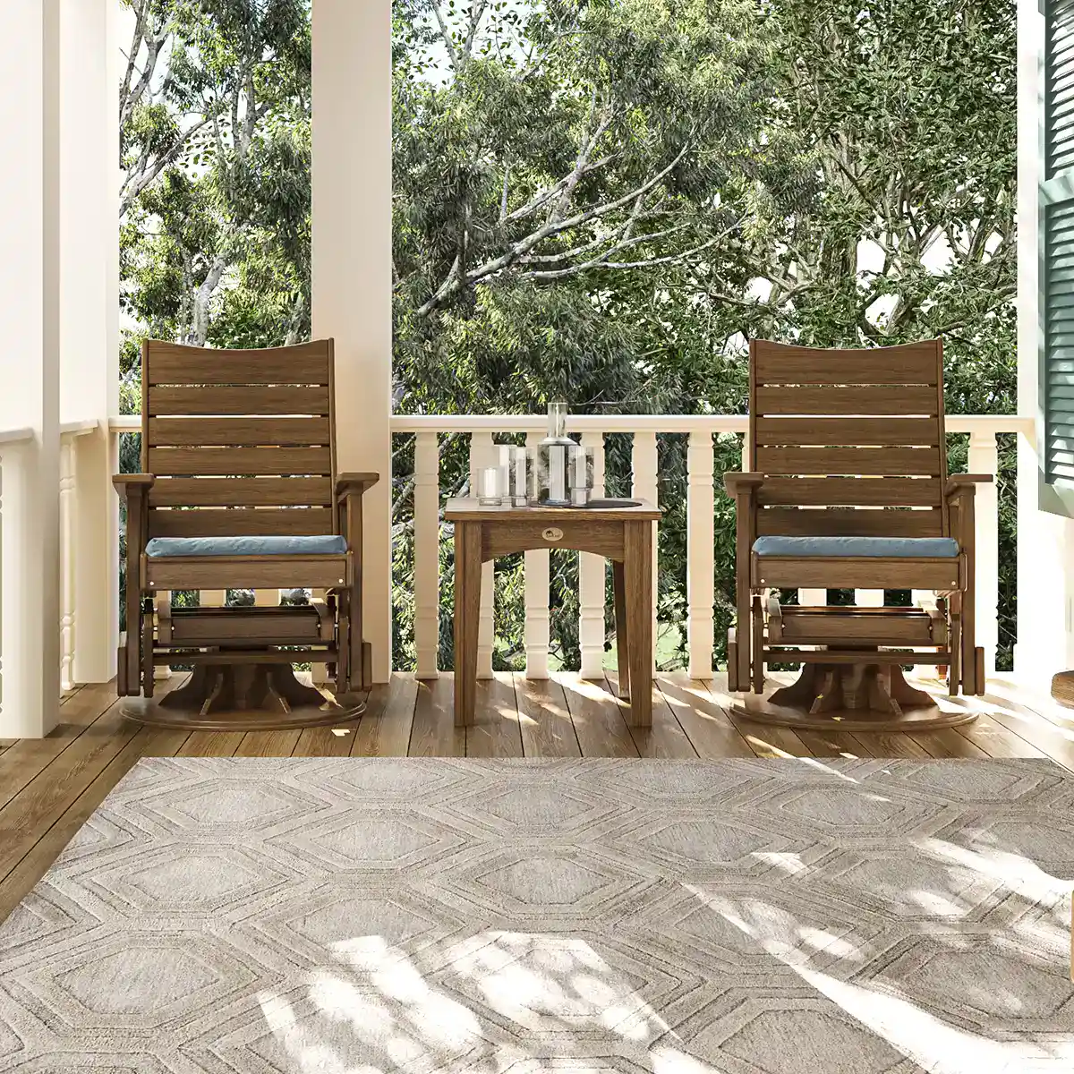 2' Contour Swivel Glider